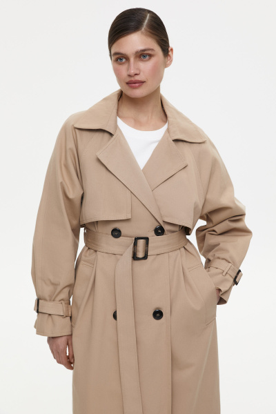 Тренч базовый (one size, бежевый) 