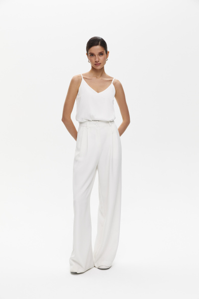 Брюки палаццо (S, айвори) 