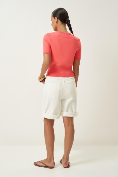 Кардиган с фестонами (лососевый) (M/L) 