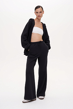 Брюки широкие трикотажные