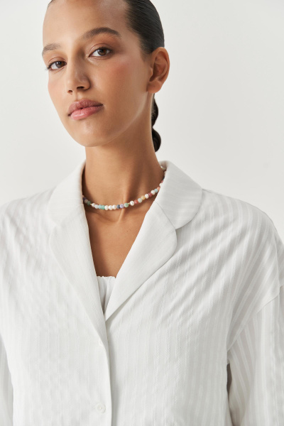 Рубашка в полоску (белый) (M/L) 