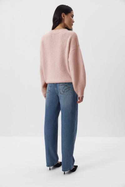 Джемпер из шерсти мериноса (пудровый) (M/L) 