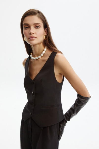 Жилет классический (L, черный) 