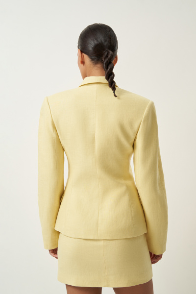 Жакет изо льна (желтый) (XS) 