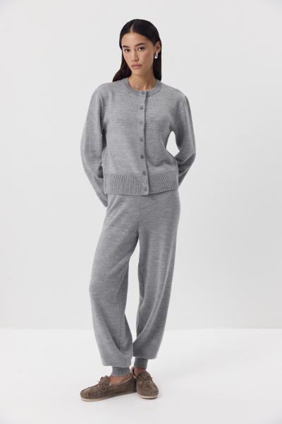 Кардиган из шерсти  (серый) (M/L) 