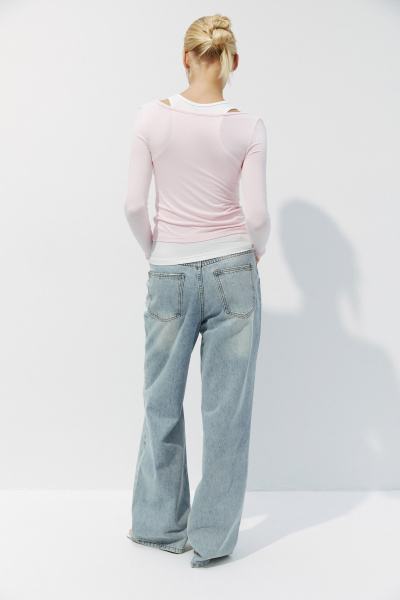 Лонгслив двухслойный (барби) (XS) 