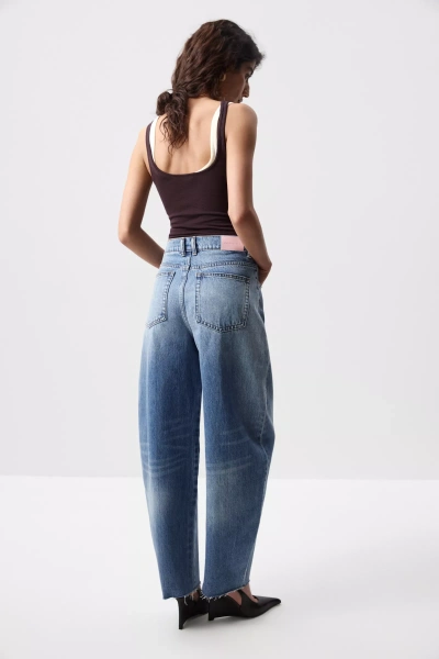 Джинсы Barrel Fit (винтажный синий) (S) 