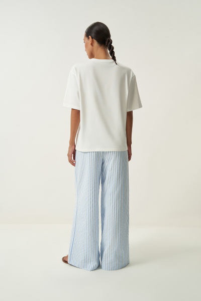 Футболка с принтом SEAS THE DAY (молочный) (XS/S) 