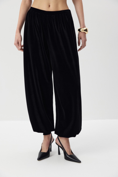 Брюки-шаровары из бархата (Черный) (XS/S) 