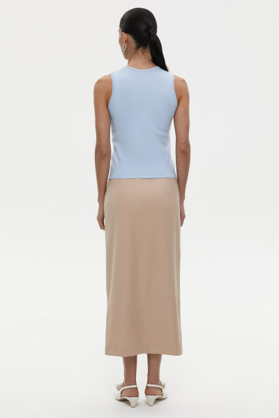 Топ базовый из вискозы (L, голубой) 1741