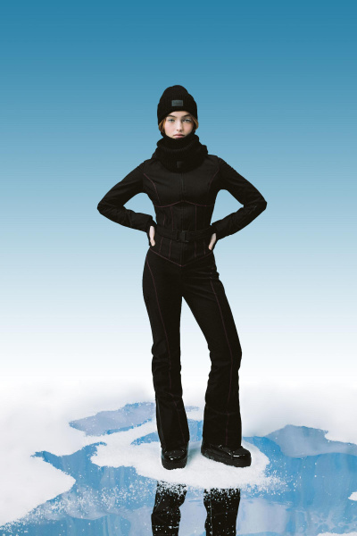 Куртка лыжная (комб) BLACK CONTRASTS (XS 170-185, черный) 2159