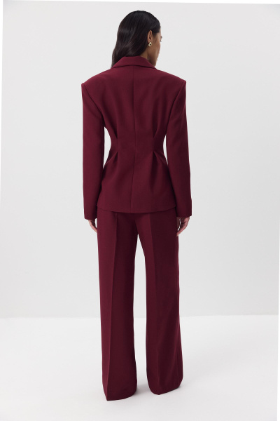 Брюки палаццо (винный) (M) 