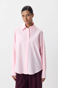 Рубашка из мягкого хлопка (розовый)