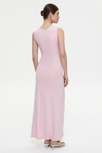 Платье с декоративной деталью с драпировкой (M, барби) 2169