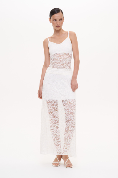 Юбка из кружева (M, молочный) 2207