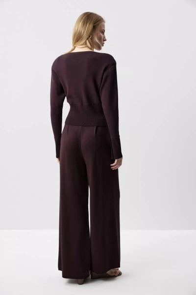 Кардиган с акцентными плечами (Шоколадный) (M/L) 