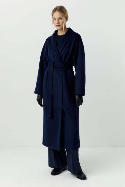 Пальто-халат (темно-синий) (XS/S) 
