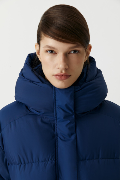 Куртка объёмная приталенная (синий) (XS) 