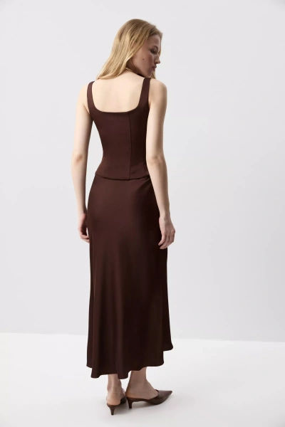 Топ корсетный (Шоколадный) (S) 