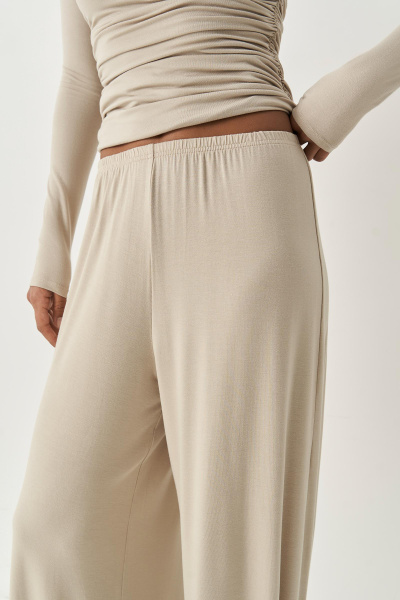 Джоггеры из вискозы (бежевый) (M/L) 