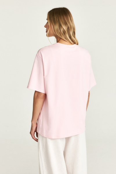 Футболка с принтом BERRIES (светло-розовый) (one size) 