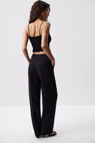 Брюки прямые (Черный) (L) 