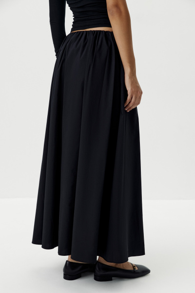 Юбка макси из хлопка (черный) (M/L) 