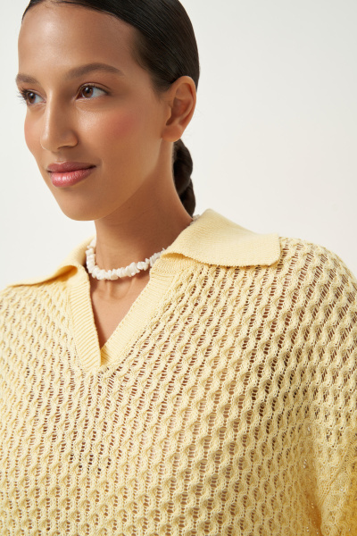 Костюм вязаный из хлопка (желтый) (M/L) 