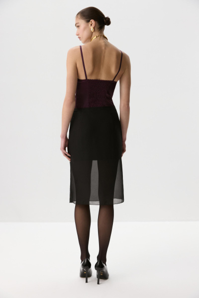 Боди из сатина (Сливовый) (L) 