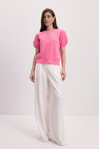 Кардиган с рукавами-фонариками (розовый) (M/L) 